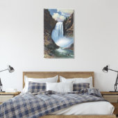 イエローストーン、ウィル滝の下から キャンバスプリント (インサイチュ (寝室))