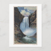 イエローストーン、ウィル滝の下から ポストカード (正面)