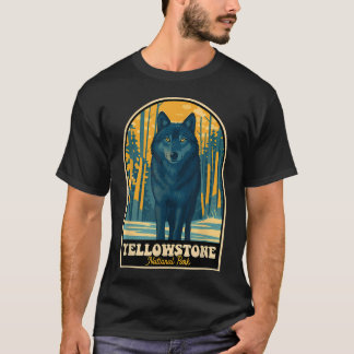 イエローストーン・ウルフ・ヴィンテージ・ナショナル Tシャツ