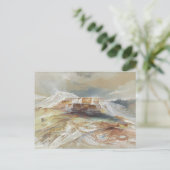 イエローストーン・ガーディナー川の熱い春 ポストカード (スタンド正面)