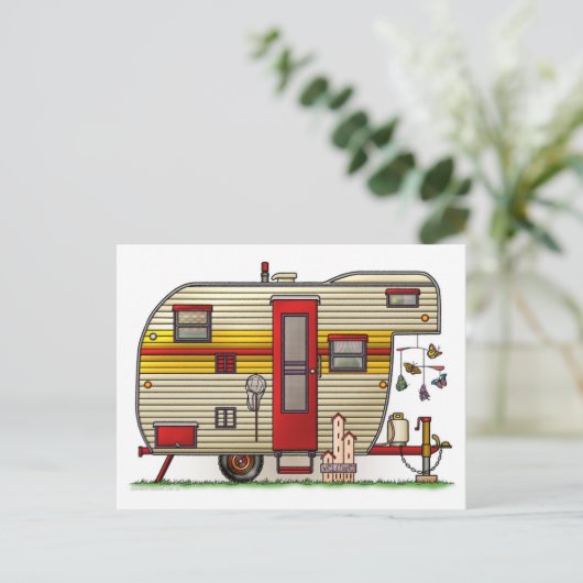 イエローストーン キャンパー トレーラー ポストカード (スタンド正面)