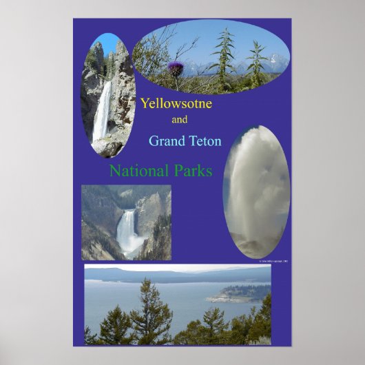 イエローストーン&グランドテトン ポスター (正面)