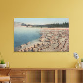 イエローストーン、サファイアプールのWYView キャンバスプリント (インサイチュ (リビング))