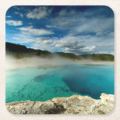 イエローストーン スクエアペーパーコースター (正面)