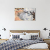 イエローストーン、泥火山クレーターのWYView キャンバスプリント (インサイチュ (寝室))