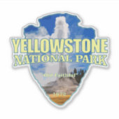 イエローストーン（矢印） シール (正面)