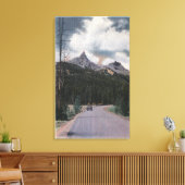 イエローストーン, WY – インデックス&パイロットピーク， Cooke キャンバスプリント (インサイチュ (リビング))