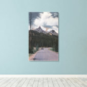 イエローストーン, WY – インデックス&パイロットピーク， Cooke キャンバスプリント (インサイチュ (ウッドフロア))