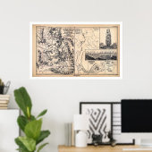 イエローストーンinドイツのポスター1871 ポスター (ホームオフィス)