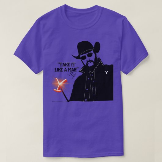 イエローストーンRIP男Tシャツみたいに Tシャツ (デザイン正面)