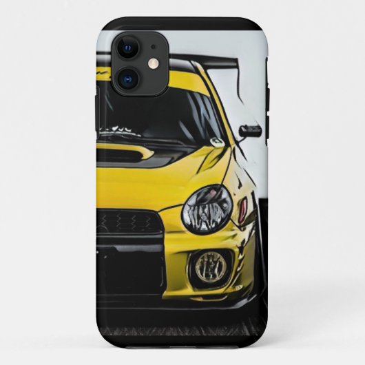 イエロースバルブゲイインプレザWRX Case-Mate iPhoneケース (裏面)