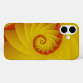 イエロースパイラル抽象芸術電話ケース Case-Mate iPhoneケース (裏面 (横))
