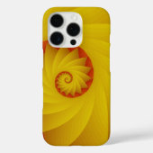 イエロースパイラル抽象芸術電話ケース Case-Mate iPhoneケース (裏面)