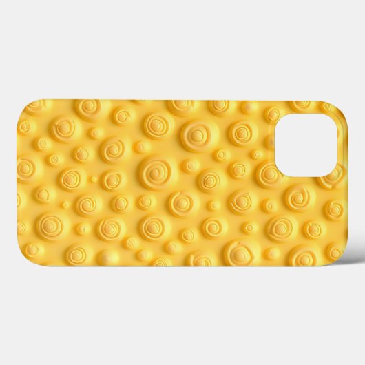 イエロースパイラルiPhoneケース 大胆でスタイリッシュ Case-Mate iPhoneケース (裏面 (横))