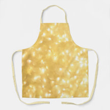 イエロースパークルオールオーバープリントエプロン