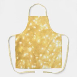 イエロースパークルオールオーバープリントエプロン エプロン