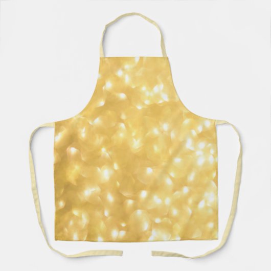 イエロースパークルオールオーバープリントエプロン エプロン (正面)