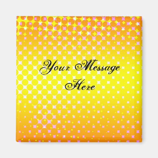 イエロースパークル磁石 マグネット (正面)