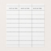 イエロースプラッシュ折り畳み名刺 名刺 (内部フラット)