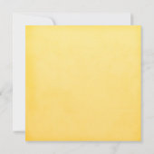 イエロースプリング水仙の花 ブライダルシャワー 招待状 (裏面)