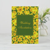 イエロースプリング・ダッフォディル - ウェディング 招待状 (スタンド正面)