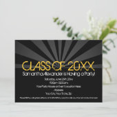 イエロースポットライト卒業パーティー招待状 招待状 (スタンド正面)