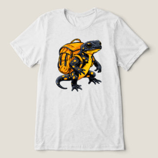 イエロースポット付きヤモリのバックパッカー トライブレンドTシャツ