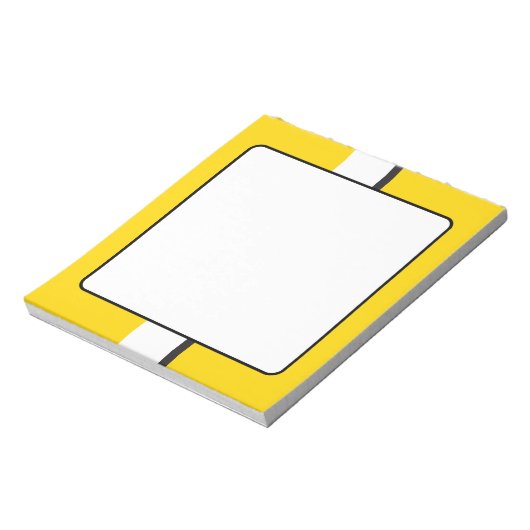 イエロースポルトストライプスカー ノートパッド (回転)
