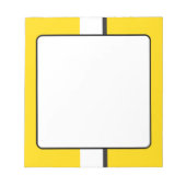 イエロースポルトストライプスカー ノートパッド (正面)