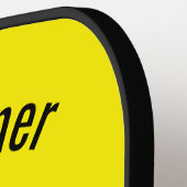 イエロースポーツおもしろい宇宙望遠鏡文字テンプレート ピックルボールラケット (左詳細)