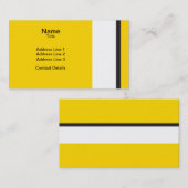 イエロースポートスカーストライプ 名刺 (正面/裏面)