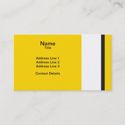 イエロースポートスカーストライプ 名刺 (正面)