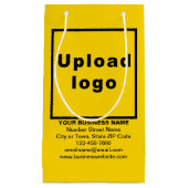 イエロースモールサイズ抱き枕のビジネスブランド スモールペーパーバッグ (正面)