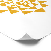 イエロースリヤントラ聖幾何学ウォールアートポスター ポスター (角)