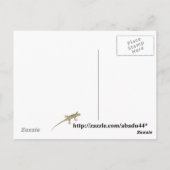 イエロースワローテールバタフライキャタピラ葉書 ポストカード (裏面)