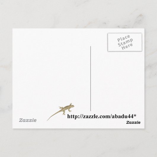 イエロースワローテールバタフライキャタピラ葉書 ポストカード (裏面)