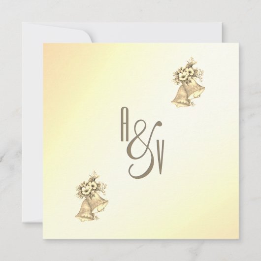 イエローズベル結婚ズ招待状 招待状 (裏面)