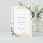 イエローズ悔やみや弔慰サンキューカード 招待状 (スタンド正面)