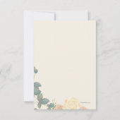 イエローズ悔やみや弔慰サンキューカード 招待状 (裏面)