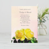 イエローズ結婚式招待状 招待状 (スタンド正面)