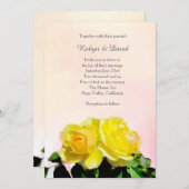 イエローズ結婚式招待状 招待状 (正面/裏面)