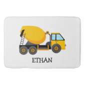 イエローセメント建築トラックカスタムのチャイルドーズ バスマット (正面)