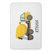 イエローセメント建築トラックカスタムのチャイルドーズ バスマット (正面縦)