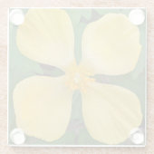 イエローセランジンポピーフローラ ガラスコースター (裏面)