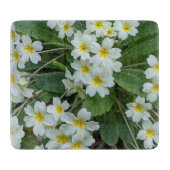 イエローセンター付きホワイトプリムローゼスフローラ カッティングボード (正面)