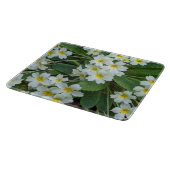 イエローセンター付きホワイトプリムローゼスフローラ カッティングボード (角)
