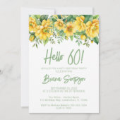 イエローセージグリーンフローラ60thバースデーパーティー 招待状 (正面)