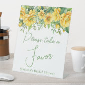イエローセージフローラブライダルシャワー 台座サイン (インサイチュ)