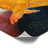 イエローセーター,モディリアーニのジャンヌ・ヘブテルヌ ポスター (角)