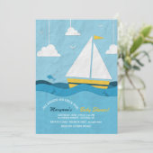 イエローセーリングボート招待状 招待状 (スタンド正面)